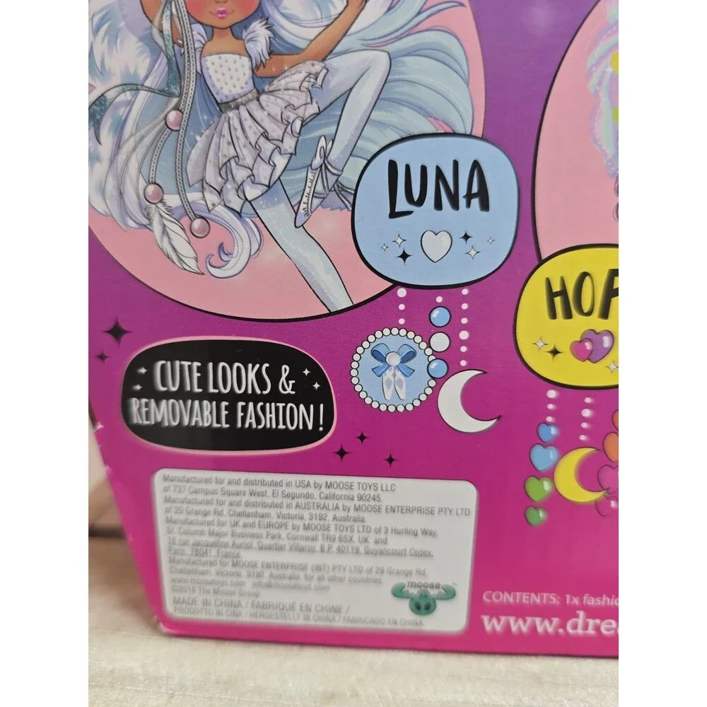Moose Toys Dream Seekers Bella 14” Fairy Doll Pink Hair Wings New in Box